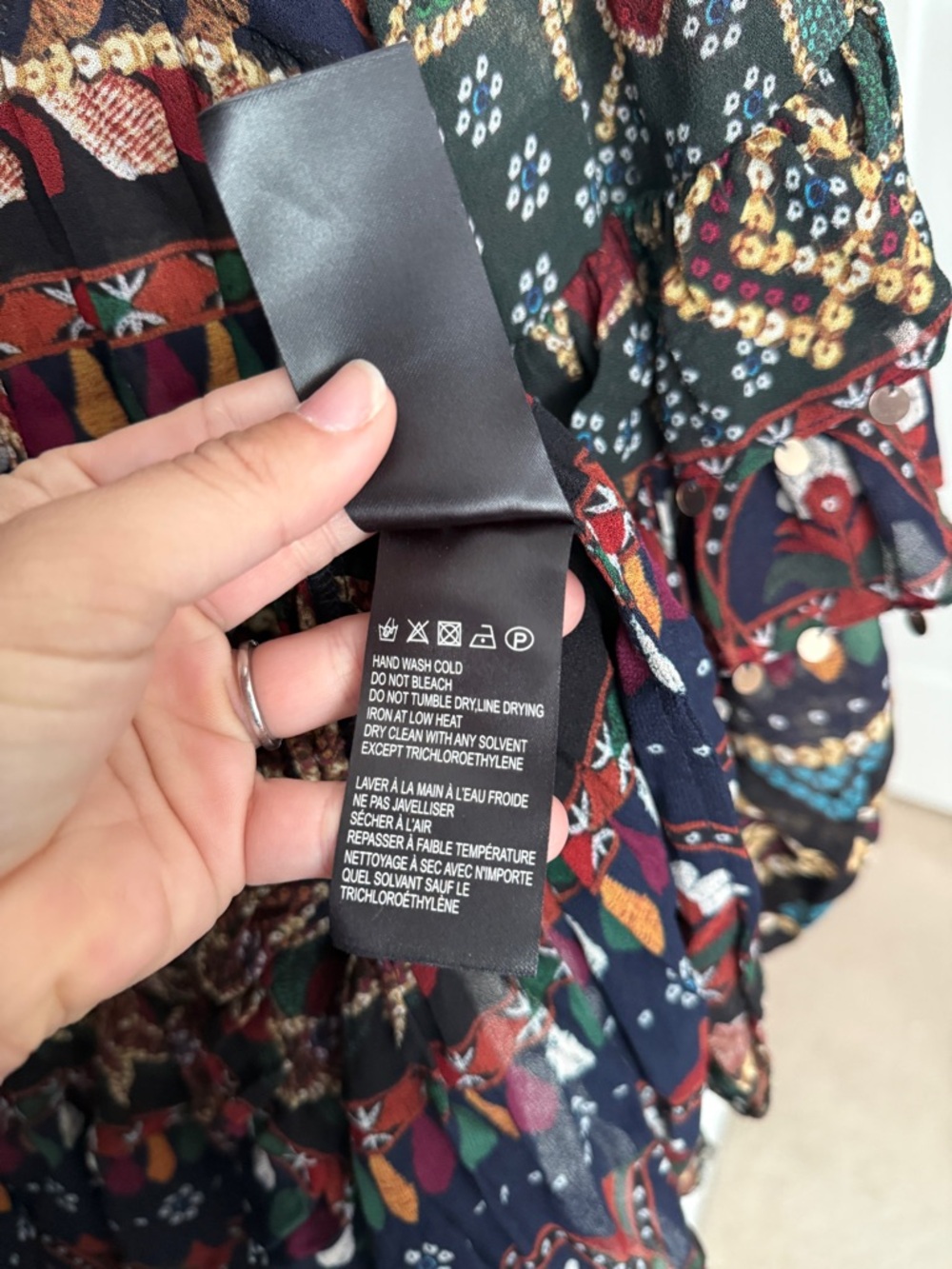 Farm Rio Tropical Shine mini navy blue dress - Picture 4 of 6